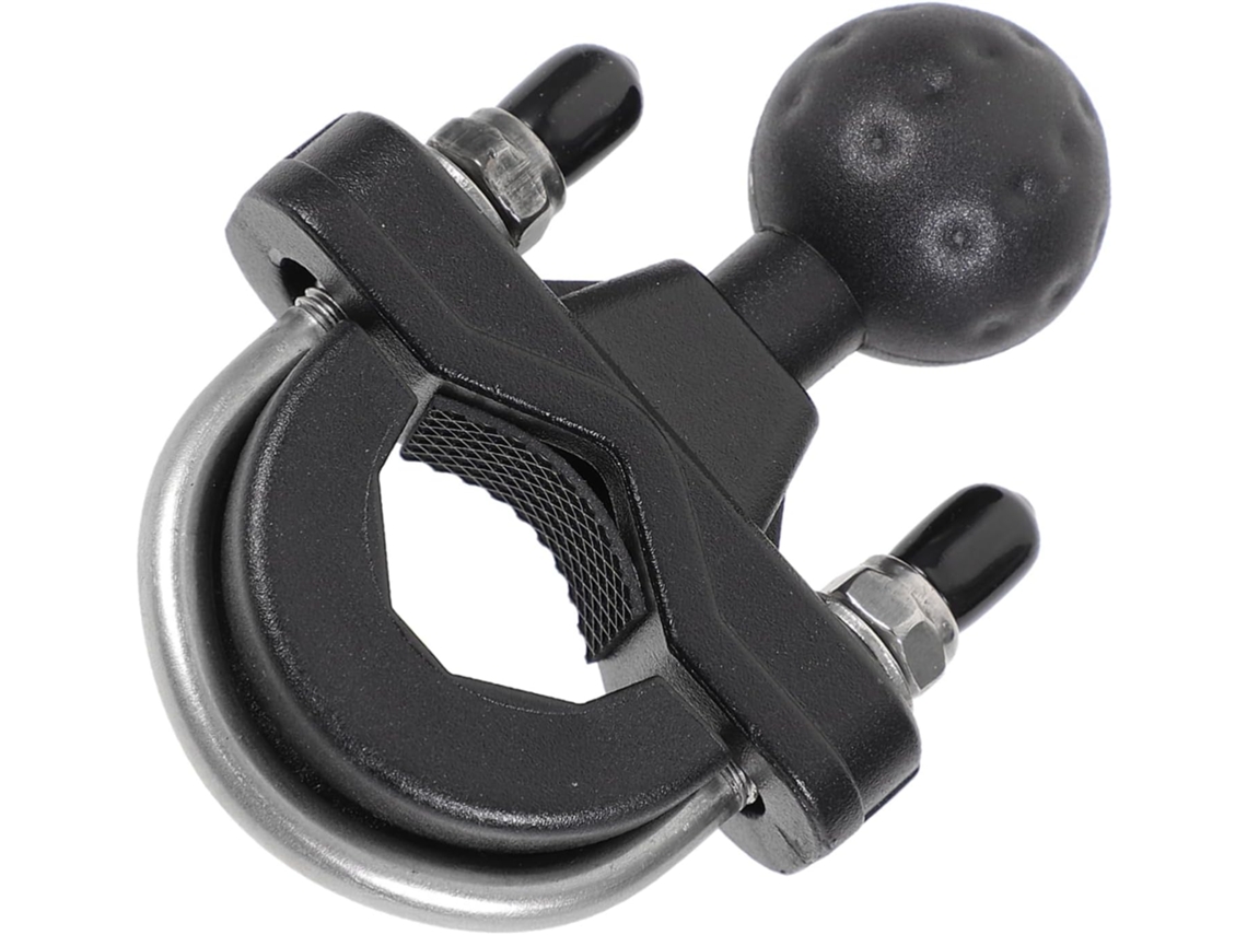 Suporte Para Celular De Motocicleta Para Guidão M10 Em Abs E Base De Metal Com Espelho Em Formato De U.