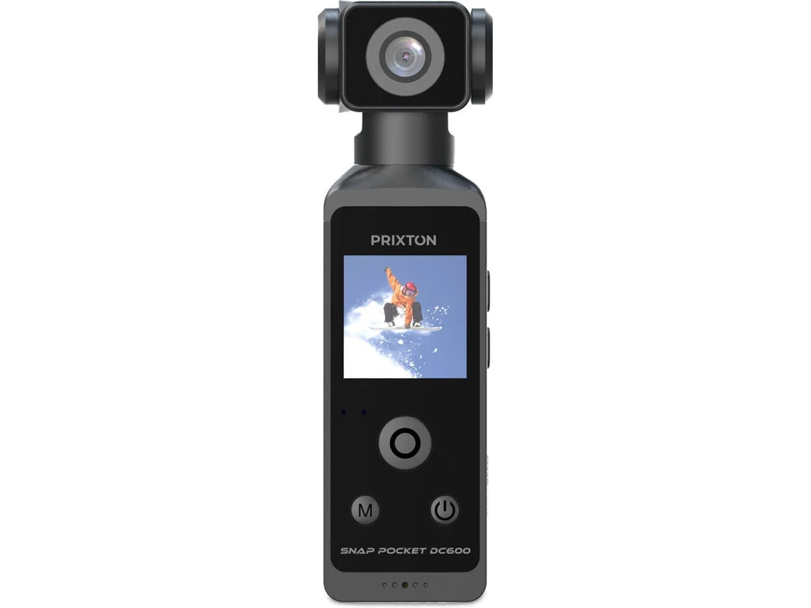Cámara digital de bolsillo Prixton Snap (5k, 50 MP, Wi-Fi, rotación de 270º, sumergible)