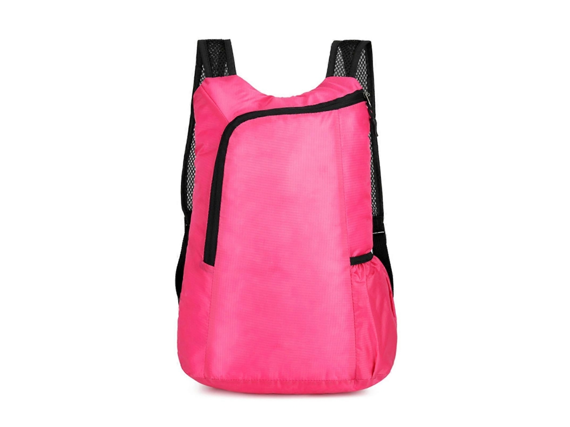 Mochila impermeable y resistente de gran capacidad, ideal para senderismo, viajes y actividades al aire libre. Color: Rojo rosado.