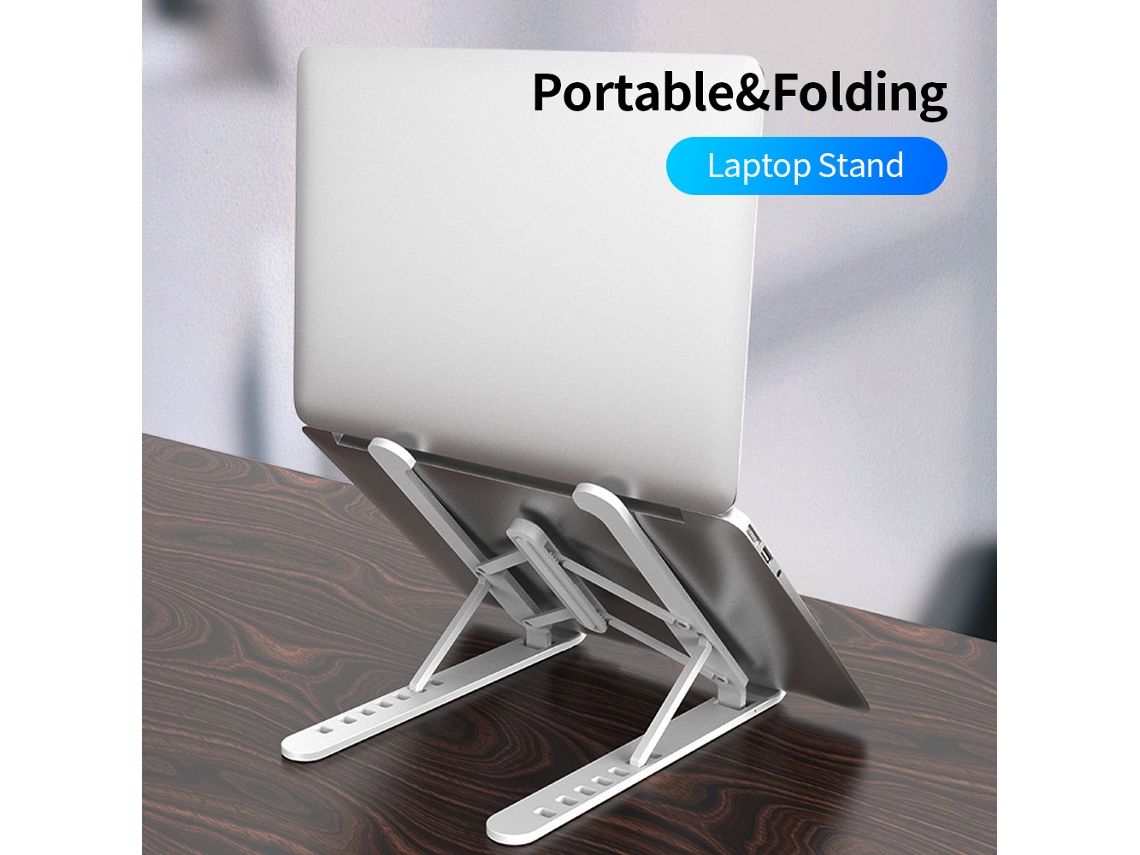 Soporte Para Laptop Y Tableta Con 7 Niveles De Altura Ajustable, Plegable Y Portátil Para Dispositivos De 11-17 Pulgadas
