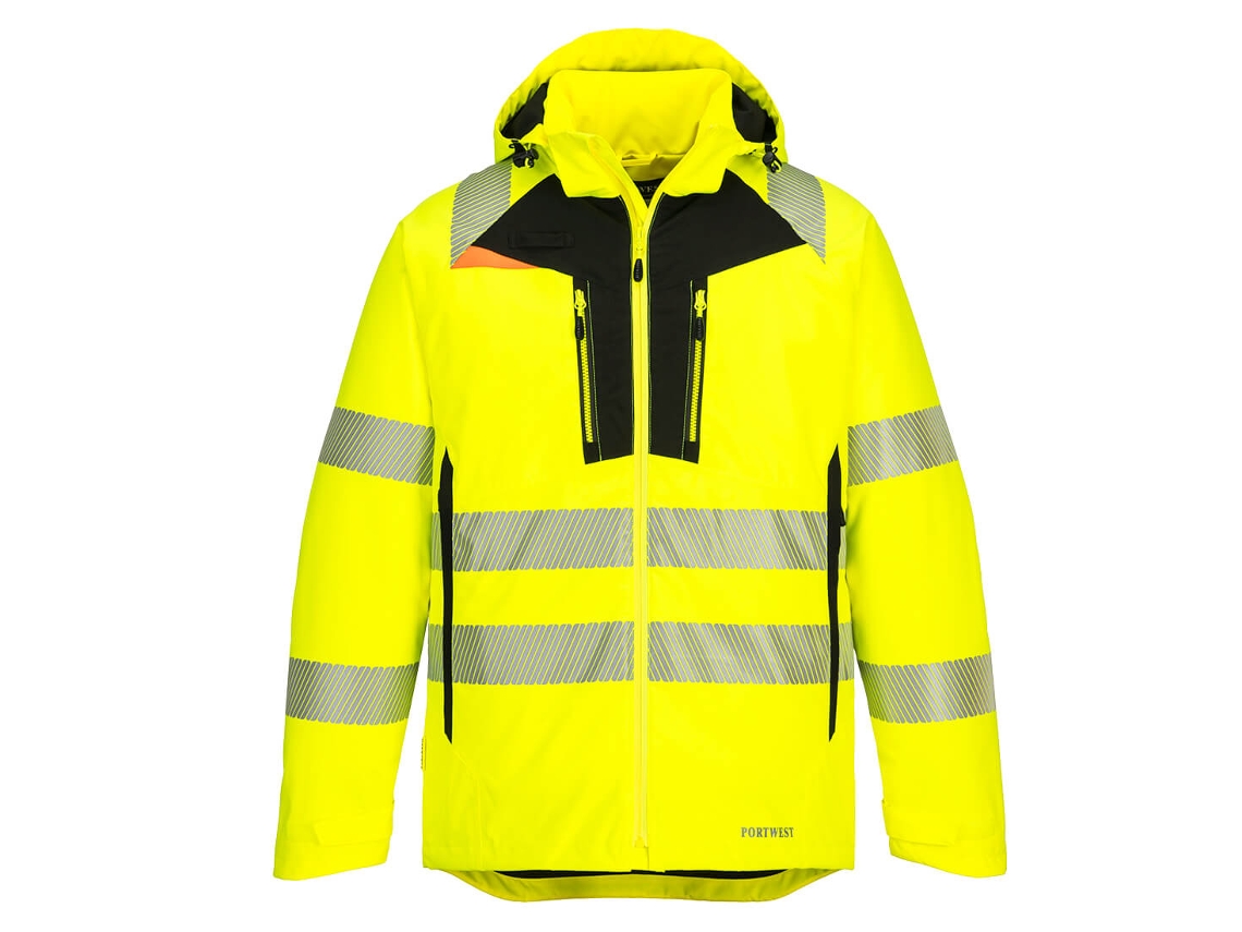 Chaqueta De Alta Visibilidad Dx4 Winter - Confort Y Seguridad Amarillo Negro / 5xl