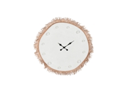 Reloj de fibra de MDF blanco de 85x7x85cm ALEXANDRA HOUSE LIVING