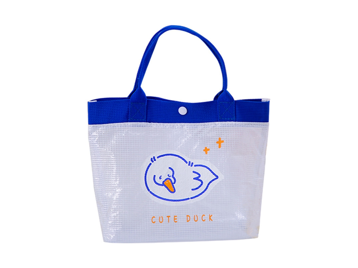 Bolso De Playa De Pvc Impermeable De Gran Capacidad Con Diseño De Dibujos Animados A La Moda Para El Verano.