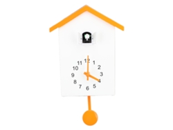 2026 Store-reloj De Pared Con Casa De Pájaros Y Pendulo Voz De Ave Decorativo Estilo Moderno Para Oficina Dormitorio Sala Naranja