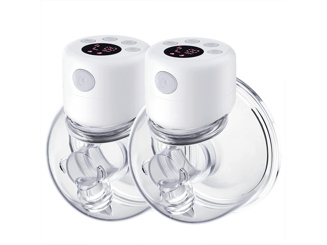 Extractor De Leche Eléctrico Doble Manos Libres (2 Unidades) Portátil, Silencioso, Potente Y Cómodo.