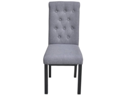Sillas de comedor 6 piezas Tela gris claro MAISON EXCLUSIVE