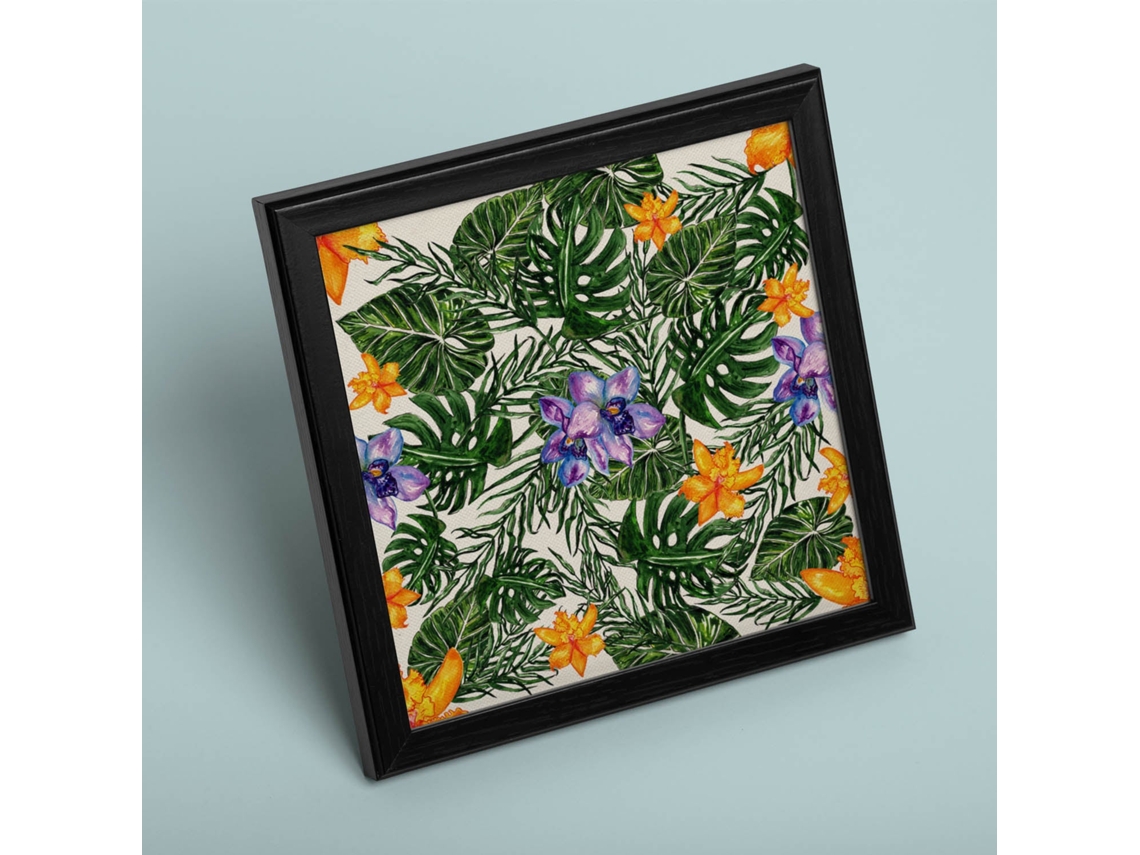 Póster NACNIC de Flores y Naturaleza. Cuadrada Dame Vida, Ilustrada con Dibujos A Color.