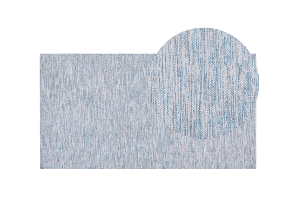 Alfombra de pelo corto BELIANI Derince de Algodón Azul 80x150