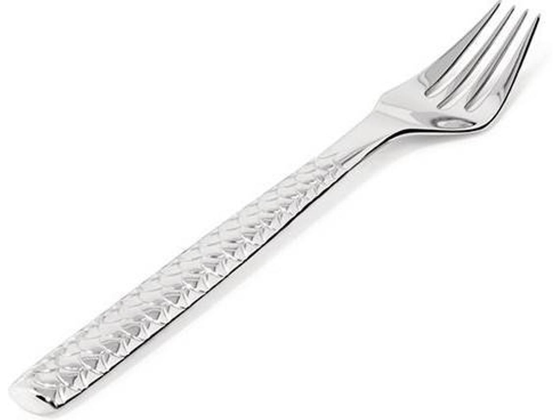 Set 6 Tenedores para Pescado ALESSI Colombina Fish (Gris - Acero Inox - 19 cm)