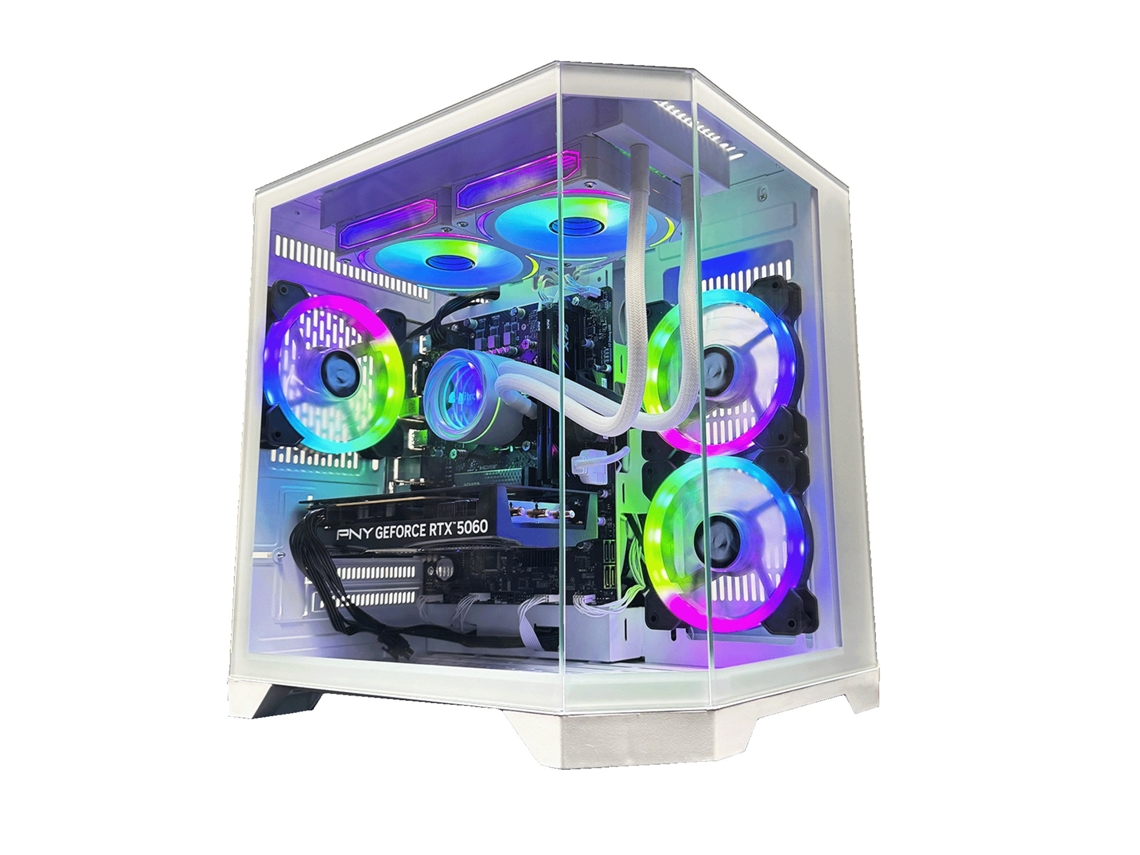 Ordenador Gaming Nitropc Avanzado Gold Blanco – Intel Core i5-12400F, NVIDIA RTX 3050 8GB, 16GB DDR4, 1TB M2, Win11 Pro – Listo para jugar