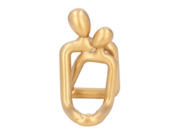 Baok - Exquisita escultura multifuncional de resina que representa a una pareja abrazándose, ideal para la decoración del hogar.