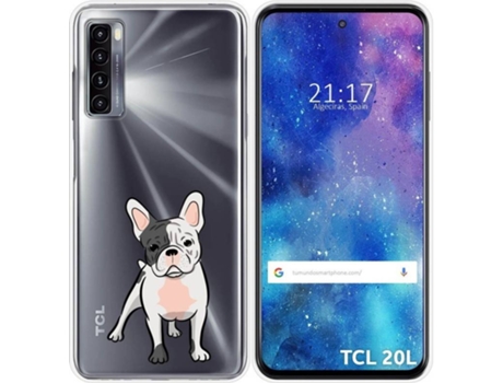 Carcasa TCL 20L TUMUNDOSMARTPHONE Dibujos Transparente Perros 06 Multicolor