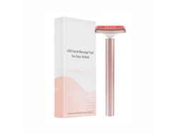 Masajeador De Ojos Con Luz Roja (rosa) Masajeador Facial Con Vibración Para Levantar La Piel