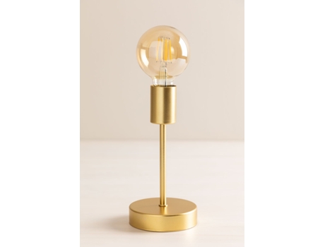Lámpara de Mesa SKLUM (Dorado - 30 cm - Plástico y Hierro - E27)