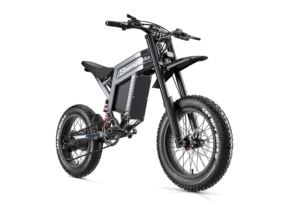 Bicicleta Eléctrica Todoterreno Shengmilo S900, Batería De 1500w, 60v 30ah 1800wh, 20 X 4.0, Con Suspensión Total Y Frenos De Disco Hidráulicos.