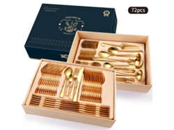 Conjunto de Talheres Domésticos em Aço Inoxidável 72 Peças GERTIZ