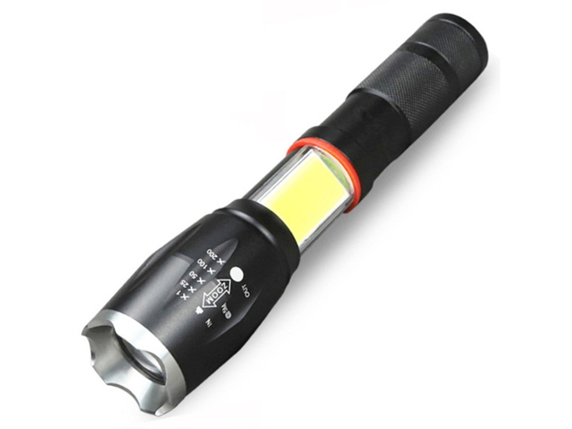 Zoom telescópico, carga magnética de alta intensidad (con batería y cargador estándar europeo) (cabezal plateado)