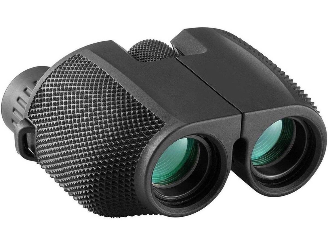 Prismáticos ENZONS Umelles Compacto Ligero Impermeable 10X25 Gran Angular Plegable Negro