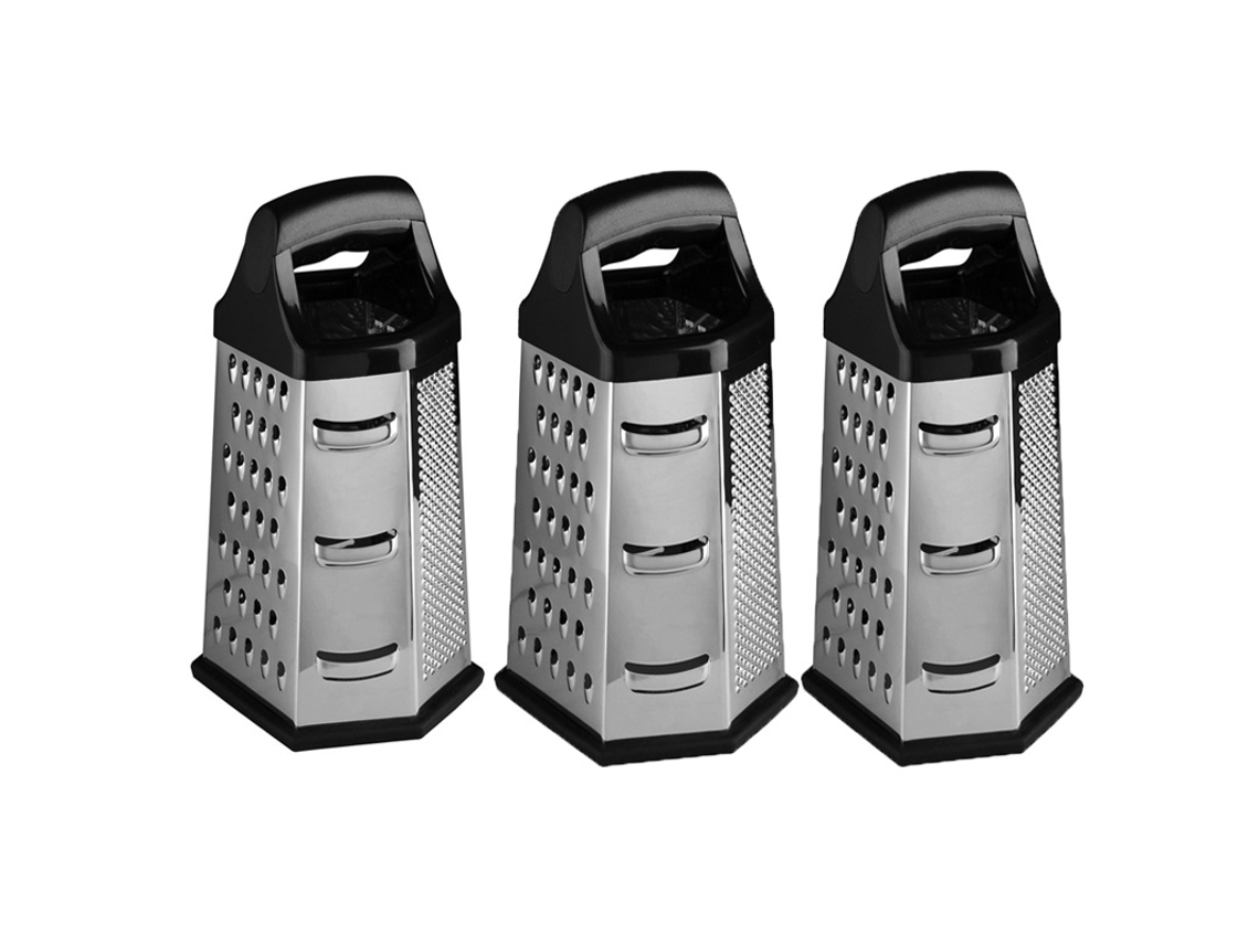 (3 Piezas) Rallador Manual Multifuncional De Acero Inoxidable De Seis Lados, Accesorios De Cocina
