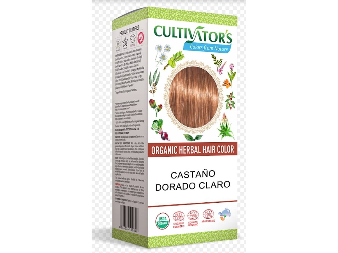 Tinte de Cabello CULTIVATORS Marrón Claro (100 g)