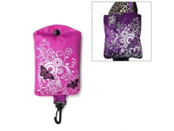 Bolso de compras plegable con estampado de mariposas y flores, bolso de hombro de tela Oxford, bolso de mano reutilizable GOKOCO