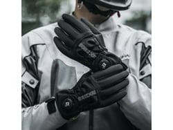 Mrockbros Luvas Térmicas Ciclismo Resistentes Vento Antiderrapantes Tela Sensível Toque Inverno Motociclismo Scooter Esqui