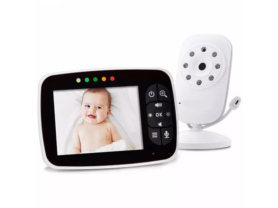 Sm35 Monitor De Bebé Pantalla De 3.5 Pulgadas Intercomunicador De Voz Bidireccional Visión Nocturna Gertiz