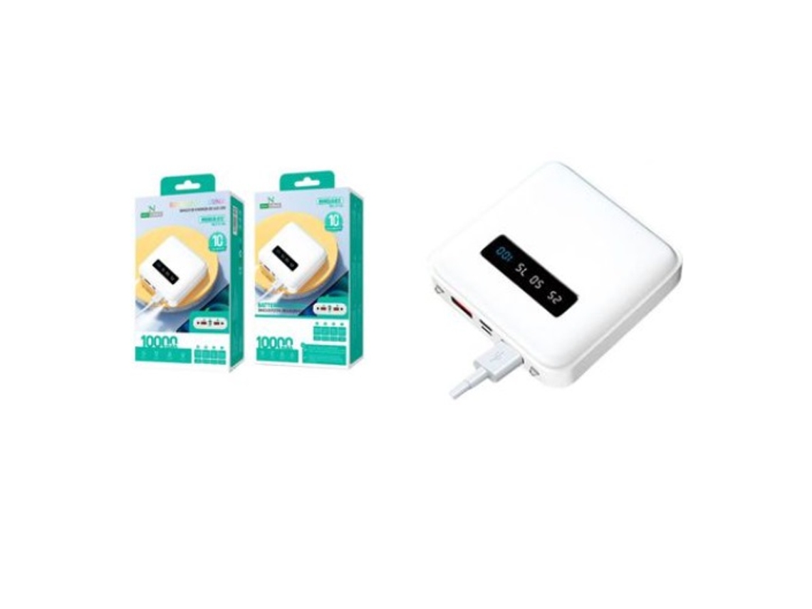 Power Bank Wireless Portátil Mah NEW SCIENCE Blanco