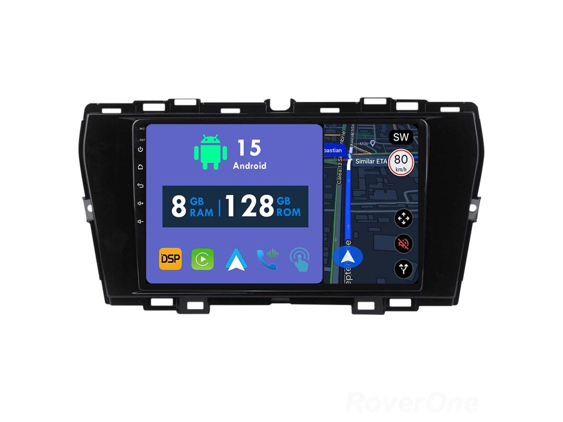 Coche Radio Android Auto Autoradio 8GB RAM 128G ROM CarPlay Navegación GPS Pantalla Táctil RoverOne para SsangYong Tivolan Tivoli 2019 - 2021 