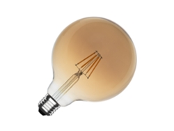 Bombilla LED E27 6W 600LM G125 Filamento Dorado Sin Parpadeo 2700K Blanco Cálido Ledkia