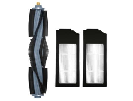 Escova giratória principal com filtro hepa 3 peças para ecovacs x1 turbo omni robot