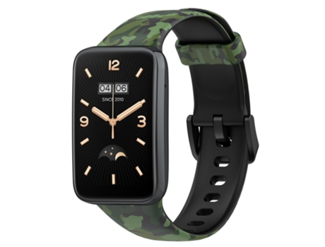 Correa de Silicona tamaño estándar para Xiaomi Mi Band 7 Pro - camuflaje verde