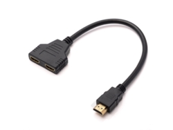 Divisor De Interfaz Multimedia De Alta Definición 1 A 2 1080p Con Cable De 30 Cm
