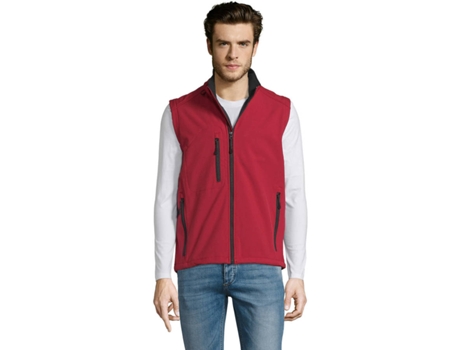 Chaleco Softshell Masculino SOLS Rallye Men Rojo Chili (S)