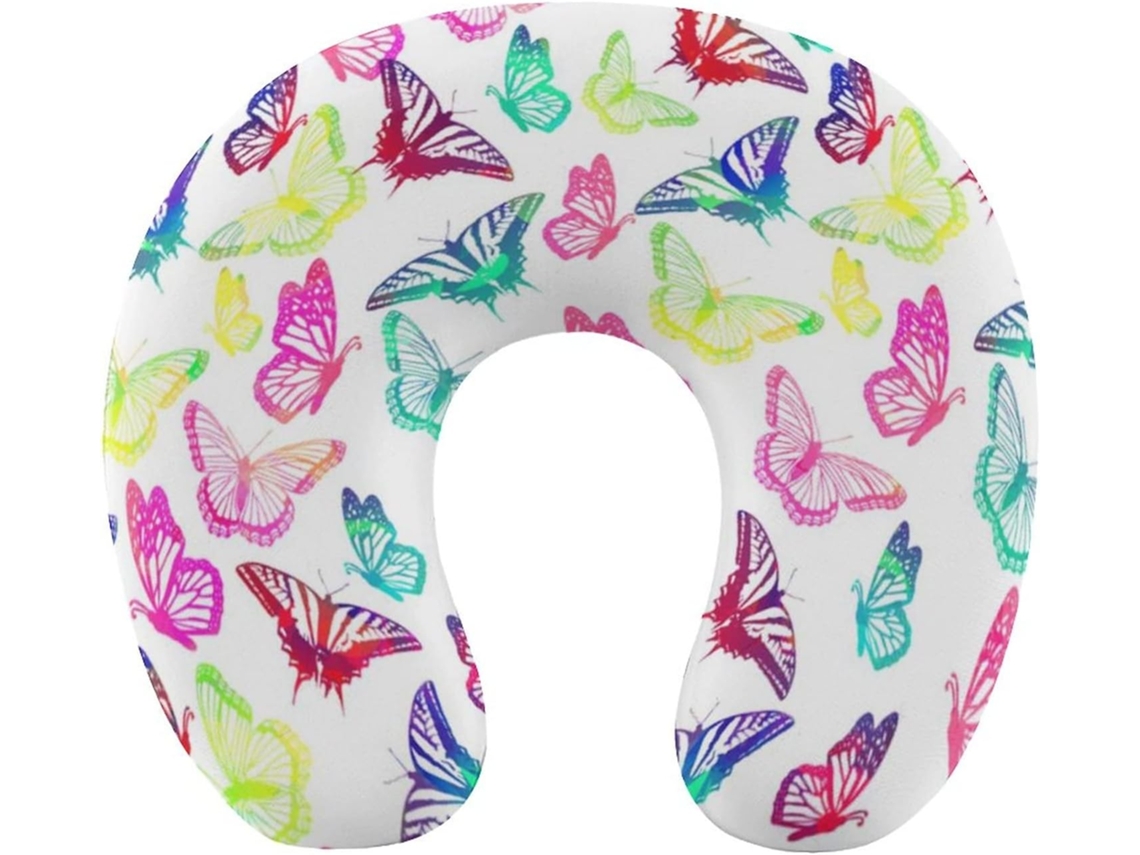 Almohada Viaje Colorida Forma Espuma Viscoelástica Viscoelástica Fácil Relajación Cómodos Familia.brfácil