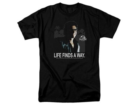 Camiseta ROCKINSTONE de Parque Jurásico Life Finds A Way (L)