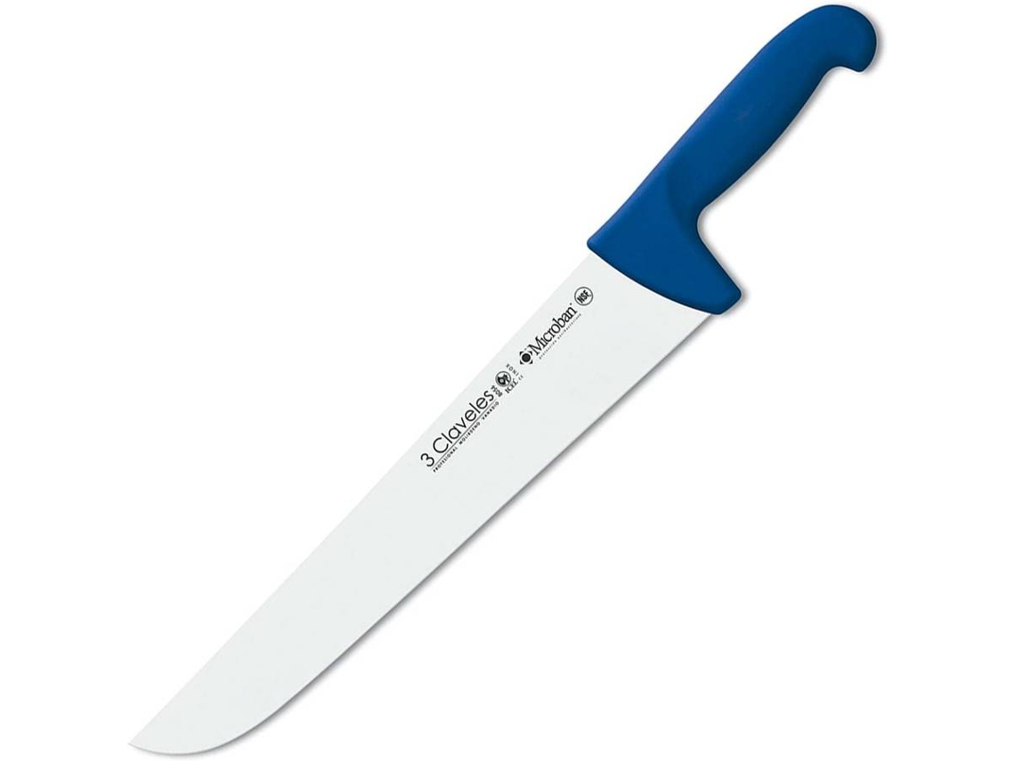 Cuchillo de Cocina 3 CLAVELES (Azul - Acero inoxidable - 30 cm - 12")