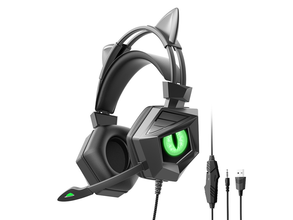 Auriculares Para Juegos Con Cable, Micrófono De Alta Definición Integrado Y Compatibilidad Con Sonido Estéreo 3d.