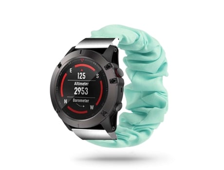 Correa Garmin Fenix 5X Pulsera Scrunchie Verde