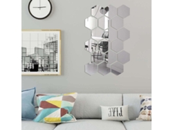 24 Pegatinas De Pared Con Espejos Hexagonales Removibles, Acrílico, Decoración Del Hogar Diy, Sala De Estar, Baño