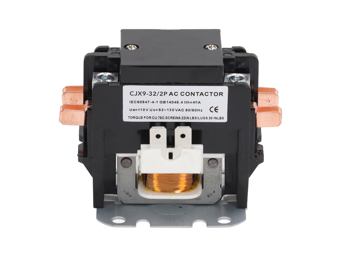 Contator De Ar Condicionado 2 Pole 32a Relé Contator Ac 110v Contactos De Liga Prata