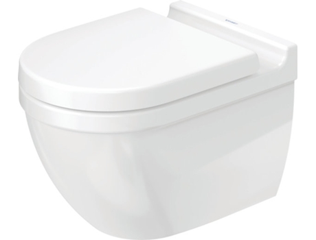 DURAVIT WC suspendido Starck 3 540 mm de profundidad, fijación oculta, sin borde, blanco