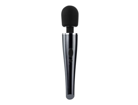 Chronus Varita Mágica Recargable Vibrador Varita Masajeadora Vibrador Negro BISBISOUS