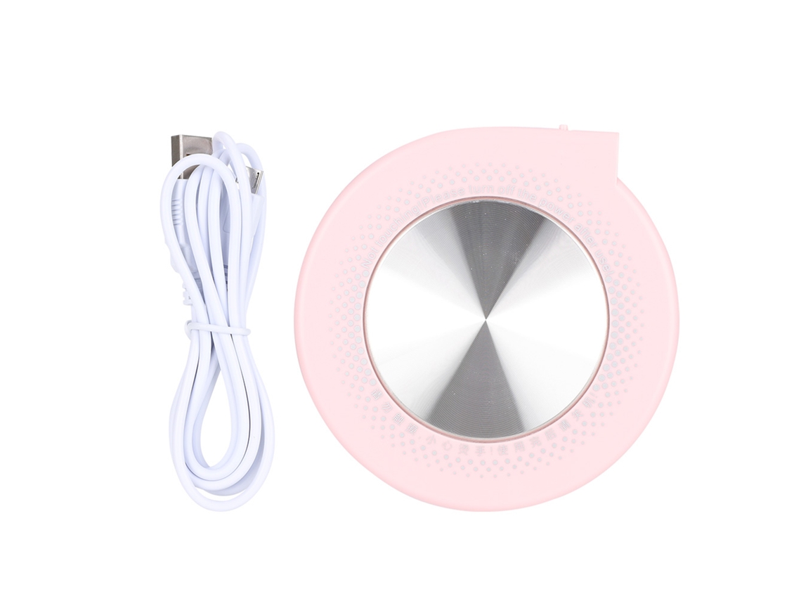 Alfombrilla Enfriadora Usb Multifuncional Para Tazas, Control De Temperatura De 55 ℃, Alfombrilla Aislante Para Mesa De Café Y Té (rosa)