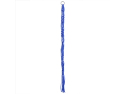 Macetero colgante de macramé tejido a mano, versátil para decoración del hogar de estilo bohemio, con cuerda de cáñamo resistente y base.