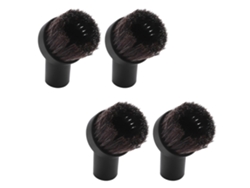 4pcs 32mm Dusting Brush Dust Tool Attachment For Vacuum Cleaner Round Horse Hair