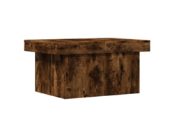 Mesa de centro de madera de roble ahumado, MAISON EXCLUSIVE, 80x55x40 cm