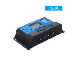 2026-controlador De Carga Solar Pwm Inteligente 100a 12v/24v Con Usb 5v 2.5a Regulador
