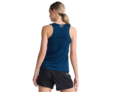 Camiseta sin Mangas de Mujer para Running 2XU Aero Azul (XL)