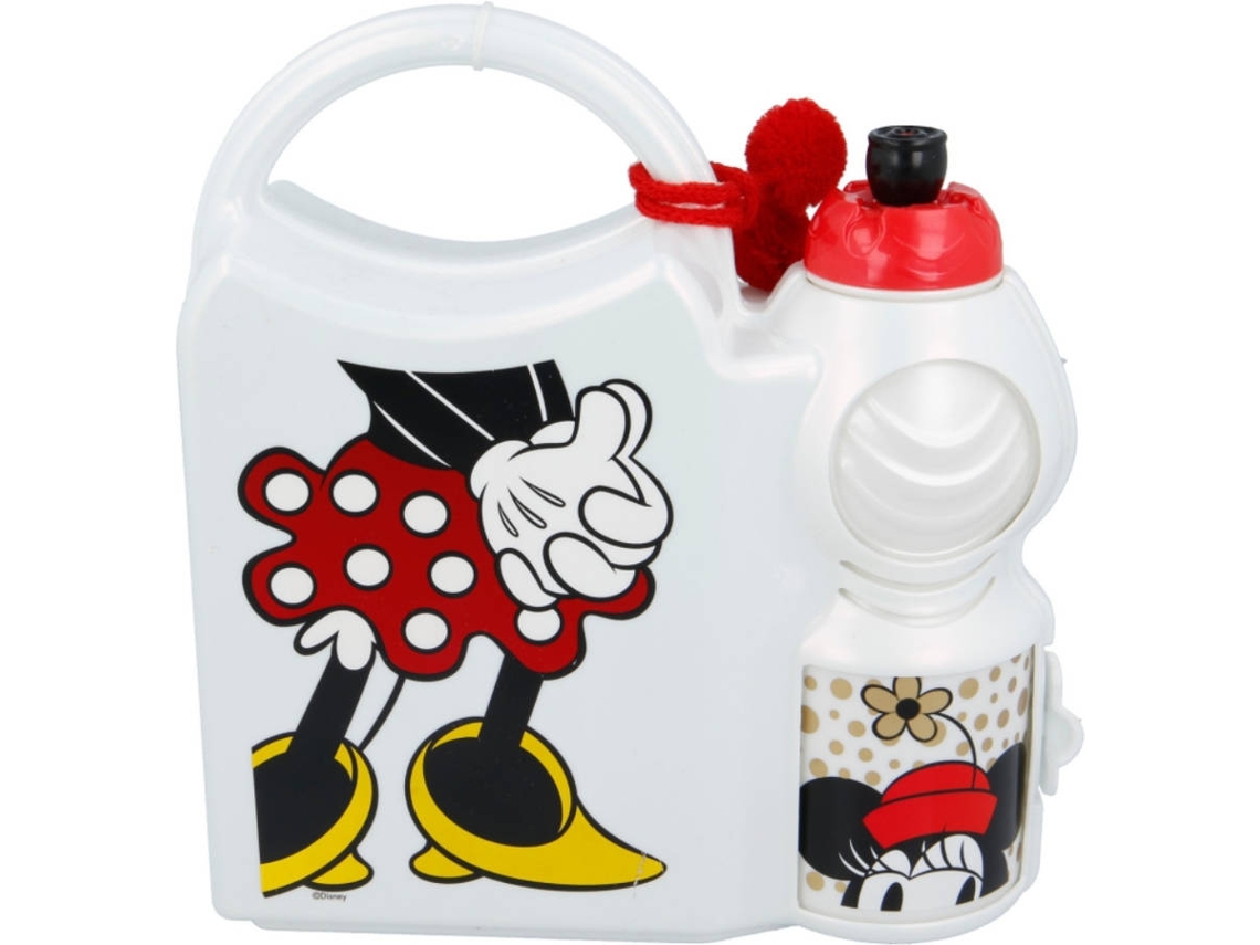 Lonchera MINNIE MOUSE (Blanco - Plástico - 21.26 x 19.75 x 8.35 cm)